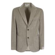 Eleventy Grön Blazer Aw24 Bomull Ull Elastan Green, Herr