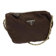 Prada Vintage Pre-owned Nylon prada-vskor Brown, Dam