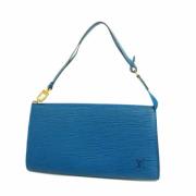 Louis Vuitton Vintage Pre-owned Tyg louis-vuitton-vskor Blue, Dam