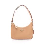 Prada Vintage Pre-owned Tyg prada-vskor Beige, Dam