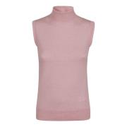 Max Mara Rosa & Lila Ardenza Mock Turtleneck Sweater Pink, Dam