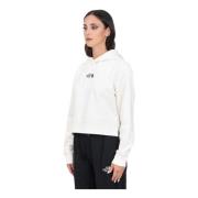 The North Face Vit Essential Crop Hoodie för kvinnor White, Dam