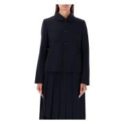 Comme des Garçons Marin Ullblandning Boxjacka Blue, Dam