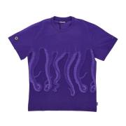 Octopus Lila Octopus Tee Herr T-shirt Purple, Herr