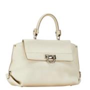 Salvatore Ferragamo Pre-owned Pre-owned Laeder handvskor White, Dam