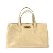 Louis Vuitton Vintage Pre-owned Tyg louis-vuitton-vskor Beige, Dam