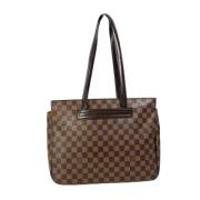 Louis Vuitton Vintage Pre-owned Tyg louis-vuitton-vskor Brown, Dam