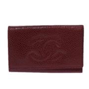 Chanel Vintage Pre-owned Laeder nyckelhllare Red, Dam