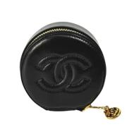 Chanel Vintage Pre-owned Laeder hem-och-kontorstillbehr Black, Dam