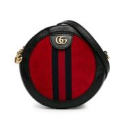 Gucci Vintage Pre-owned Mocka crossbodyvskor Red, Dam