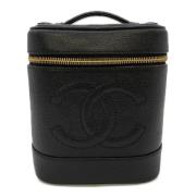 Chanel Vintage Pre-owned Canvas chanel-vskor Black, Dam