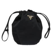 Prada Vintage Pre-owned Nylon necessrer Black, Dam