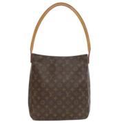 Louis Vuitton Vintage Pre-owned Canvas handvskor Brown, Dam