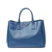 Prada Vintage Pre-owned Laeder axelremsvskor Blue, Dam