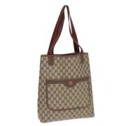 Gucci Vintage Pre-owned Laeder totevskor Beige, Dam