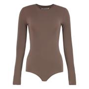 Maison Margiela Stretchig Jersey Bodysuit Brown, Dam