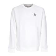 Adidas Vit Crewneck Sweatshirt Plysch Interiör White, Herr