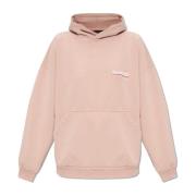 Balenciaga Hoodie med logotyp Pink, Dam