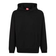 Diesel Svart Sweatshirt med Ovala D-Broderier Black, Herr