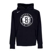 Nike Brooklyn Nets Fleece Hoodie Svart Black, Herr