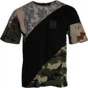 Dolce & Gabbana Camouflage Bomull Rund Hals Herr T-shirt Multicolor, H...