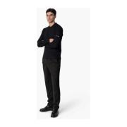 Quotrell Svart Stickad Button Up Tröja Herr Black, Herr