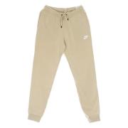 Nike Essentiella Fleece Tracksuit Byxor Beige, Dam