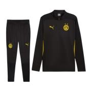 Puma Dortmund 1/4 Zip Away Träningsset Black, Herr