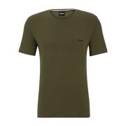 Hugo Boss Stretch bomull T-shirt - Kort ärm Green, Herr