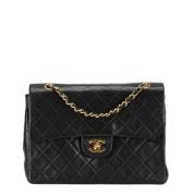 Chanel Vintage Pre-owned Laeder axelremsvskor Black, Dam