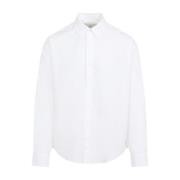 Ami Paris Vit Formell Bomullsskjorta Aw24 White, Herr