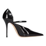 Casadei Med klack svart Black, Dam