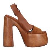 Casadei Sandaler Brun Brown, Dam