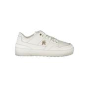 Tommy Hilfiger Klassiska vita sneakers med kontrasterande detalj White...