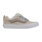 Vans Beige Lädersneakers med Gummisula Beige, Dam