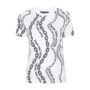 Versace Jeans Couture Stilren Vit T-shirt för Kvinnor White, Dam