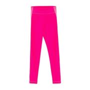 Versace Jeans Couture Fuchsia Leggings för Kvinnor Pink, Dam