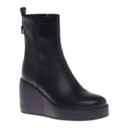 Baldinini Ankle boots in black leather Black, Dam