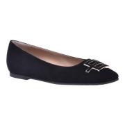 Baldinini Ballerina pumps in black suede Black, Dam