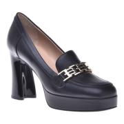 Baldinini Loafers in black leather Black, Dam