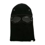 C.p. Company Svart ull balaclava med Goggles-detalj Black, Herr