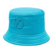 Valentino Garavani Klar Blå Bucket Hat med VLogo Blue, Herr