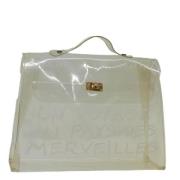 Hermès Vintage Pre-owned Canvas handvskor White, Dam