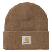 Carhartt Wip Kort Klocka Ull Mössa Brown, Unisex