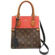 Louis Vuitton Vintage Pre-owned Canvas axelremsvskor Brown, Dam