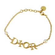 Dior Vintage Pre-owned Metall dior-smycken Yellow, Dam