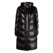 Woolrich Svart Dunjacka med Chevron Design Black, Dam