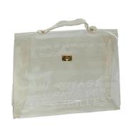 Hermès Vintage Pre-owned Canvas handvskor White, Dam