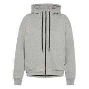 Deha Grå Melange Zip-Through Hoodie för Kvinnor Gray, Dam