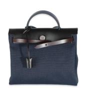 Hermès Vintage Pre-owned Canvas handvskor Blue, Dam